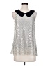 Liv Silver Sleeveless Blouse Size XS - photo 1