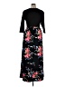 Unbranded Floral Black Casual Dress Size XL - photo 2