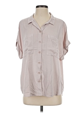Side Stitch Short Sleeve Blouse