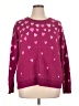 Lilly Pulitzer 100% Acrylic Hearts Purple Pullover Sweater Size XL - photo 1
