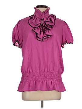 Essentials By Milano Short Sleeve Blouse