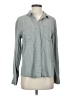 Maurices 100% Lyocell Gray Long Sleeve Button-Down Shirt Size S - photo 1
