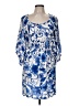H&M 100% Viscose Blue Kimono Size 6 - photo 1