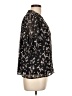 Nine West 100% Polyester Black Short Sleeve Blouse Size L - photo 4