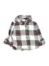 Gap 100% Cotton Plaid Blue Long Sleeve Button-Down Shirt Size 3-6 mo - photo 1