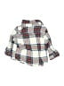 Gap 100% Cotton Plaid Blue Long Sleeve Button-Down Shirt Size 3-6 mo - photo 2