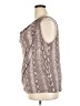 MICHAEL Michael Kors Snake Print Pink Silver Sleeveless Blouse Size 2X - photo 5