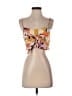 Unbranded Floral Orange Sleeveless Top Size M - photo 1