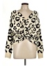 Entro Animal Print Ivory Cardigan Size L - photo 1