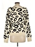 Entro Animal Print Ivory Cardigan Size L - photo 2