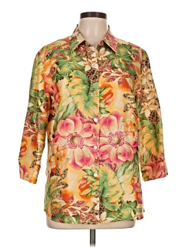 Assorted Brands 3/4 Sleeve Silk Top