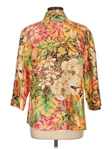 Assorted Brands 3/4 Sleeve Silk Top (view 2)