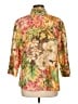 Assorted Brands 100% Silk Tropical Yellow 3/4 Sleeve Silk Top Size L - photo 2