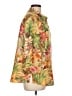 Assorted Brands 100% Silk Tropical Yellow 3/4 Sleeve Silk Top Size L - photo 4