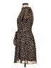 Ann Taylor LOFT 100% Polyester Animal Print Brown Casual Dress Size S - photo 5