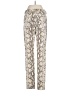 H&M Animal Print Silver Ivory Casual Pants Size 4 - photo 2