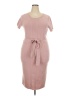 Torrid 100% Polyester Pink Casual Dress Size 2X Plus (2) - photo 1