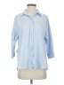 Buki Blue 3/4 Sleeve Button-Down Shirt Size S - photo 1