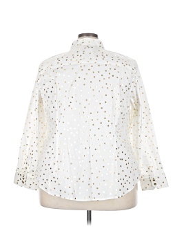 Talbots 3/4 Sleeve Button-Down Shirt (view 2)