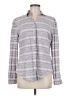 Weatherproof Stripes Gray Long Sleeve Blouse Size M - photo 1