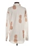 Unbranded Print Ivory Long Sleeve Blouse Size S - photo 2