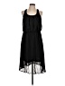No Boundaries 100% Polyester Solid Black Casual Dress Size L - photo 1