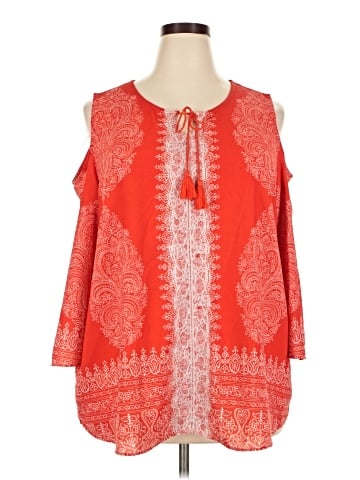 Cj Banks 3/4 Sleeve Blouse (view 1)