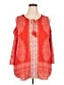 Cj Banks Red 3/4 Sleeve Blouse Size 2X - photo 1
