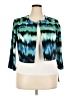 AGB Print Teal Blazer Size 20 - photo 1