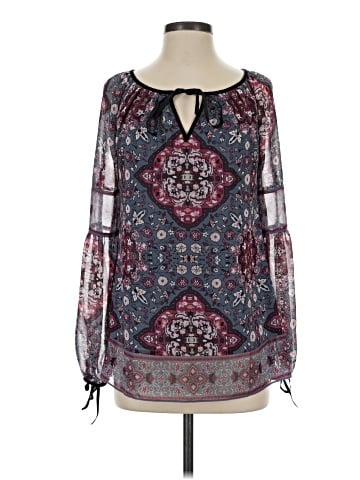White House Black Market Long Sleeve Blouse (view 1)