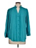 Moulinette Soeurs 100% Polyester Teal 3/4 Sleeve Blouse Size 10 - photo 1