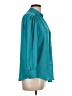 Moulinette Soeurs 100% Polyester Teal 3/4 Sleeve Blouse Size 10 - photo 4