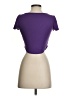 Shein Purple Short Sleeve Henley Size 4 - photo 2