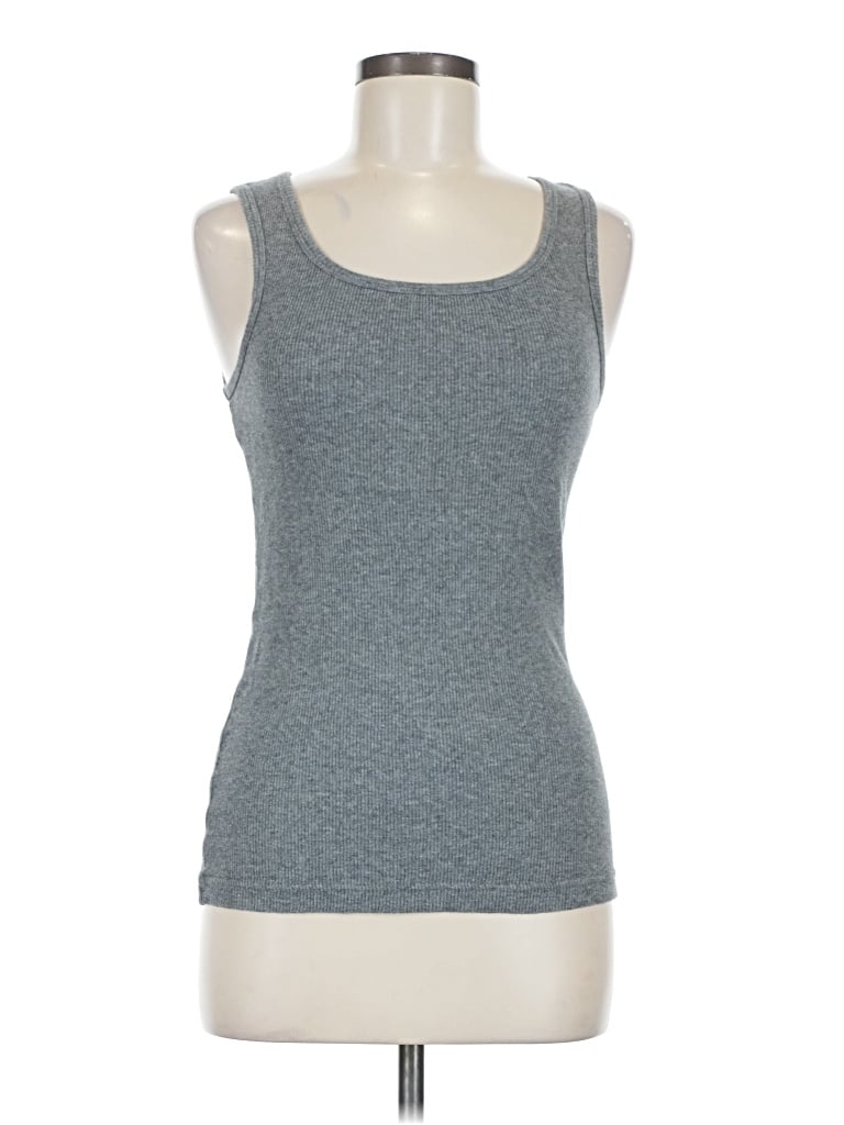Pre-owned Jockey Tank Top Gray Strapless Neckline Tops