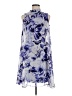 Eliza J 100% Polyester Print Blue Cocktail Dress Size 6 - photo 1