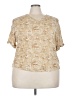 Cato Tan Short Sleeve Blouse Size 18 - 20 - photo 1