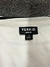 Torrid Stripes White Short Sleeve Blouse Size 3X Plus (3) - photo 7