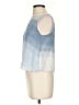 Unbranded 100% Linen Blue Tank Top Size S - photo 5