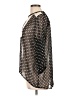 Rain 100% Polyester Polka Dots Black 3/4 Sleeve Blouse Size L - photo 5