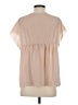 Joie 100% Silk Tan Short Sleeve Silk Top Size XS - photo 2