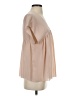 Joie 100% Silk Tan Short Sleeve Silk Top Size XS - photo 4