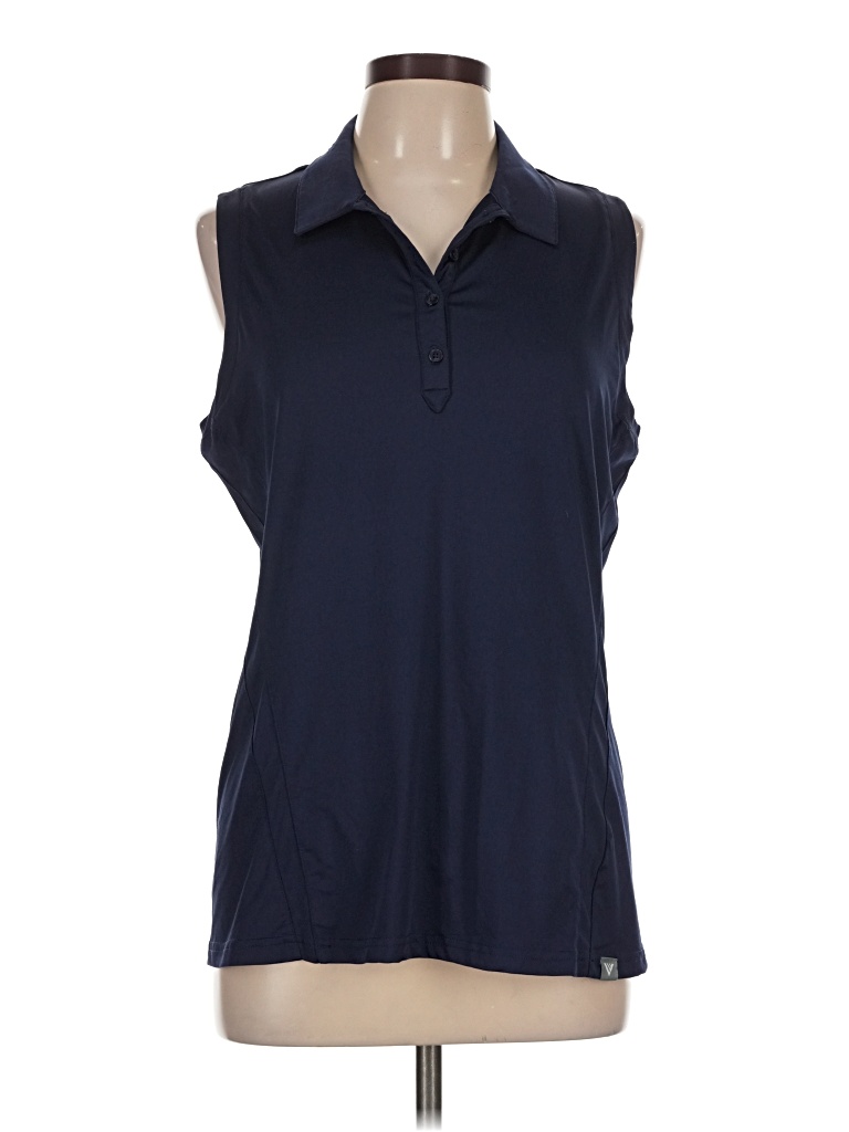 Pre-owned Assorted Brands Sleeveless T-shirt In Blue