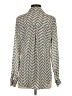 Candie's 100% Polyester Chevron-herringbone Ivory Long Sleeve Blouse Size S - photo 2