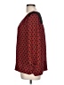 Pleione 100% Polyester Red 3/4 Sleeve Blouse Size L - photo 5