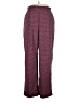 AWARE Print Burgundy Casual Pants Size XL - photo 1