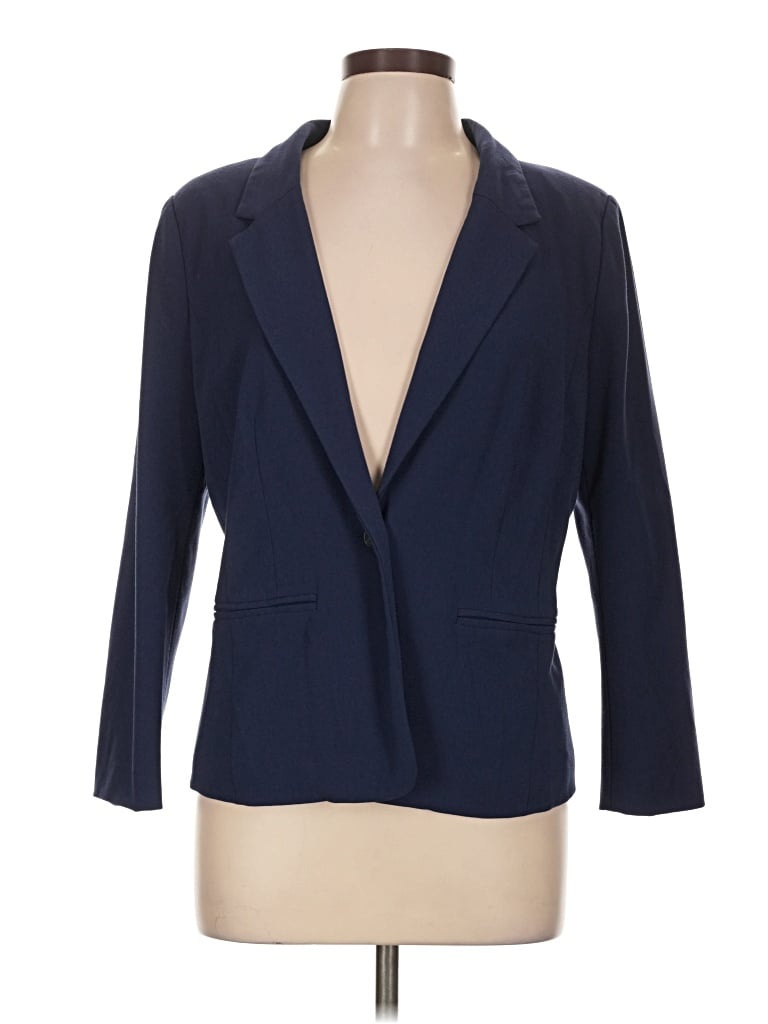Pre-owned Kensie Blazer Jacket In Blue
