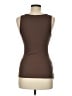 Express 100% Pima Cotton Brown Sleeveless Top Size M - photo 2