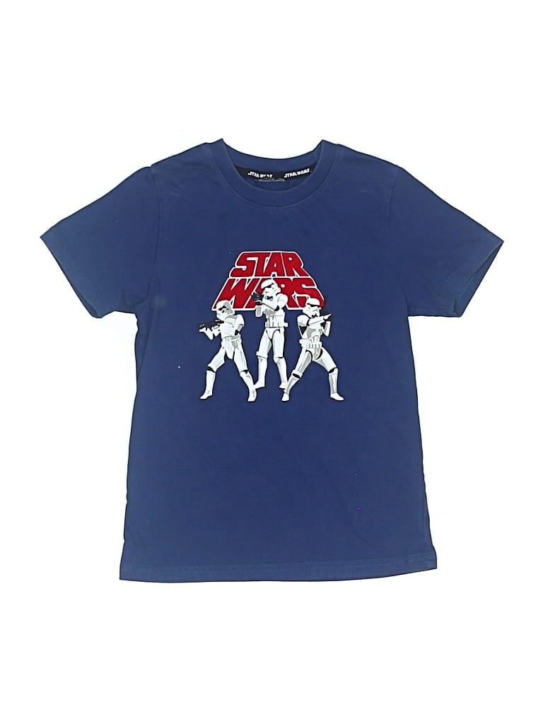 Pre-owned Star Wars Kids' Short Sleeve T-shirt In Blue