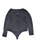 Express 100% Polyester Gray Bodysuit Size XL - photo 2