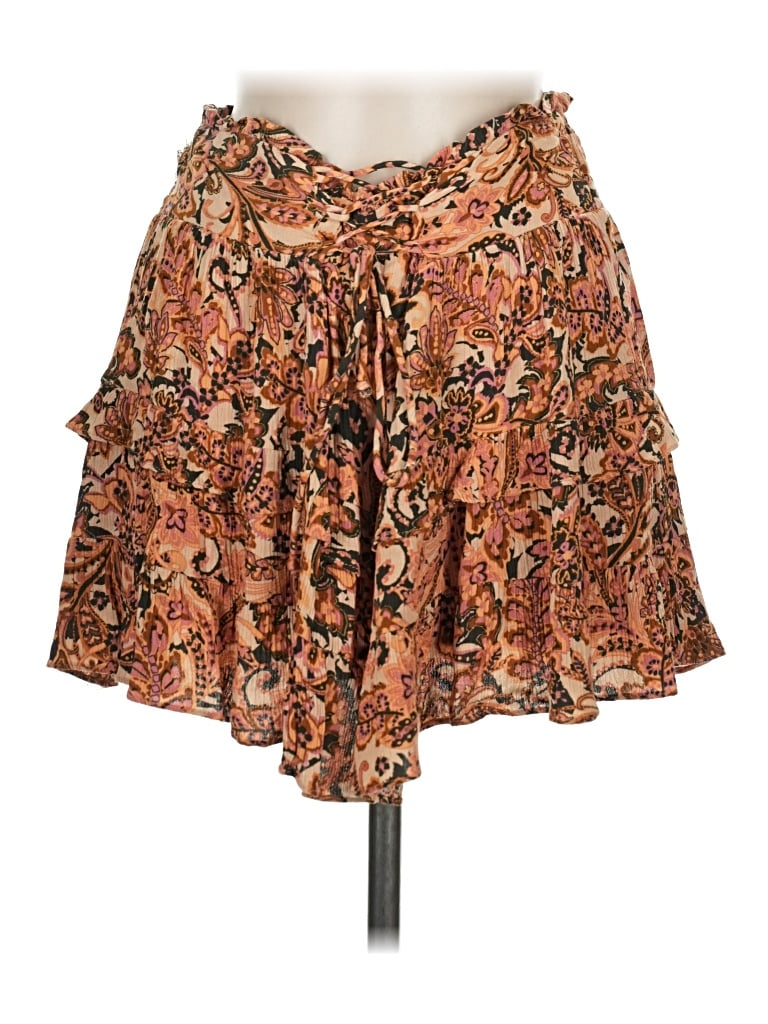 Pre-owned Olivaceous Casual Skirt In Brown